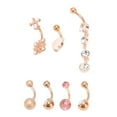thumbnail image 2 of Navel Rings,7Pcs Belly Button Rings Women Navel Rings Belly Button Rings Advanced Technology, 2 of 8