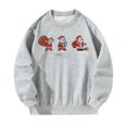 thumbnail image 3 of Sudadera para Mujer Gris Casual Manga Larga Tops para Ir de Compras Deportes Callejeros S Yuyangstore Camisa de entrenamiento, 3 of 8