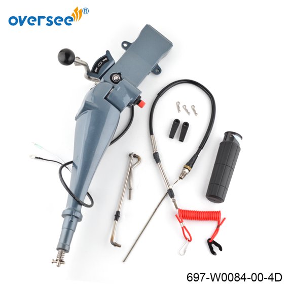 663-42111 Steering Tiller Handle Assembly For Yamaha Outboard Motor 2T 48HP 55HP 69D Enduro E60HMHD 697-W0084-00-4D