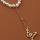 thumbnail image 2 of Pearl Hand Chain Bracelet, Multilayer Ring Bracelet Jewelry, 2 of 5