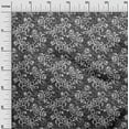 thumbnail image 3 of oneOone Cotton Jersey Gray Fabric Asian Batik Floral Sewing Material Print Fabric By The Yard 58 Inch Wide, 3 of 4