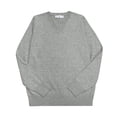 thumbnail image 3 of Suéter tipo jersey de cuello en V de punto para estudiantes, estilo universitario, para hombres y mujeres, JK, 3 of 6