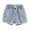 Blue-07, variant on Avrntaa Toddler Girls Ripped Raw Hem Denim Shorts - High Waisted Straight Leg Summer Jeans Shorts for Teens 4-15T