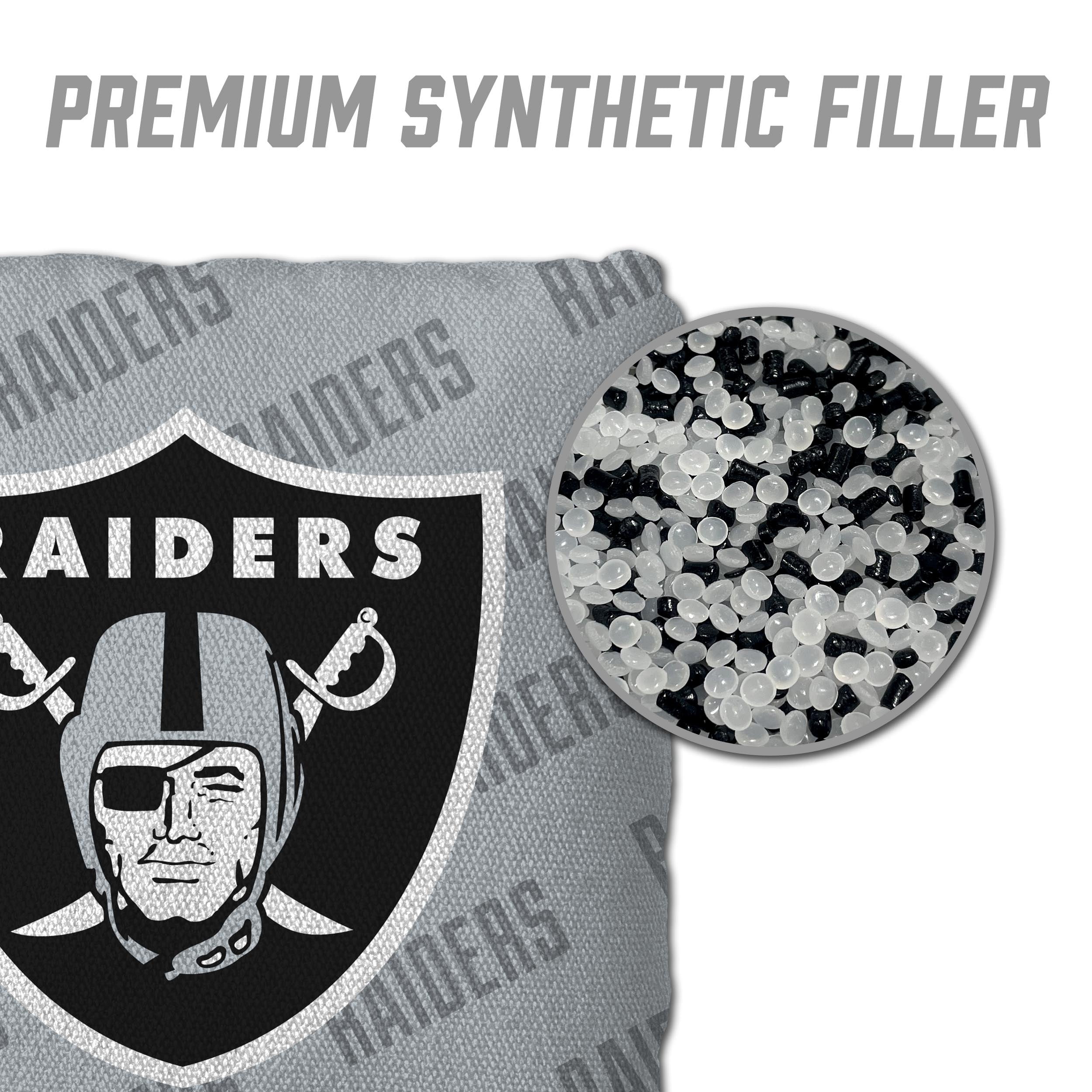 NFL Las Vegas Raiders Cornhole Bags - 4PK - Grey