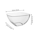 thumbnail image 2 of HEANUJJ 1Set Reusable Clear Mixing Bowls for Serving Dessert and Ice Cream 11.8X11.8X3.1in, 2 of 8