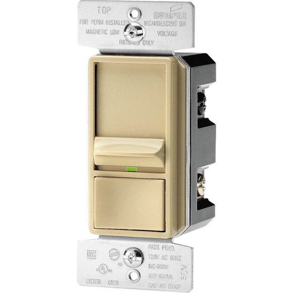 SI06P-V - DIMMER SLIDE WITH PRESET SINGLE POLE/3-WAY 120V IVORY