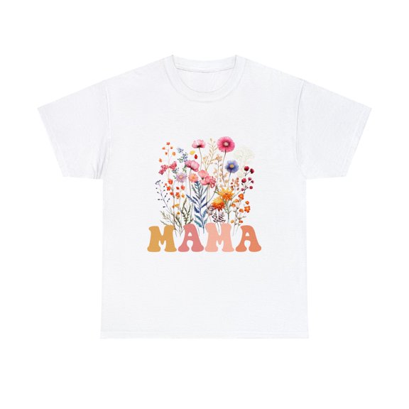 Mama Wildflowers Shirt, Retro Mom TShirt, Mother's Day Gift ID-0207-RUF3