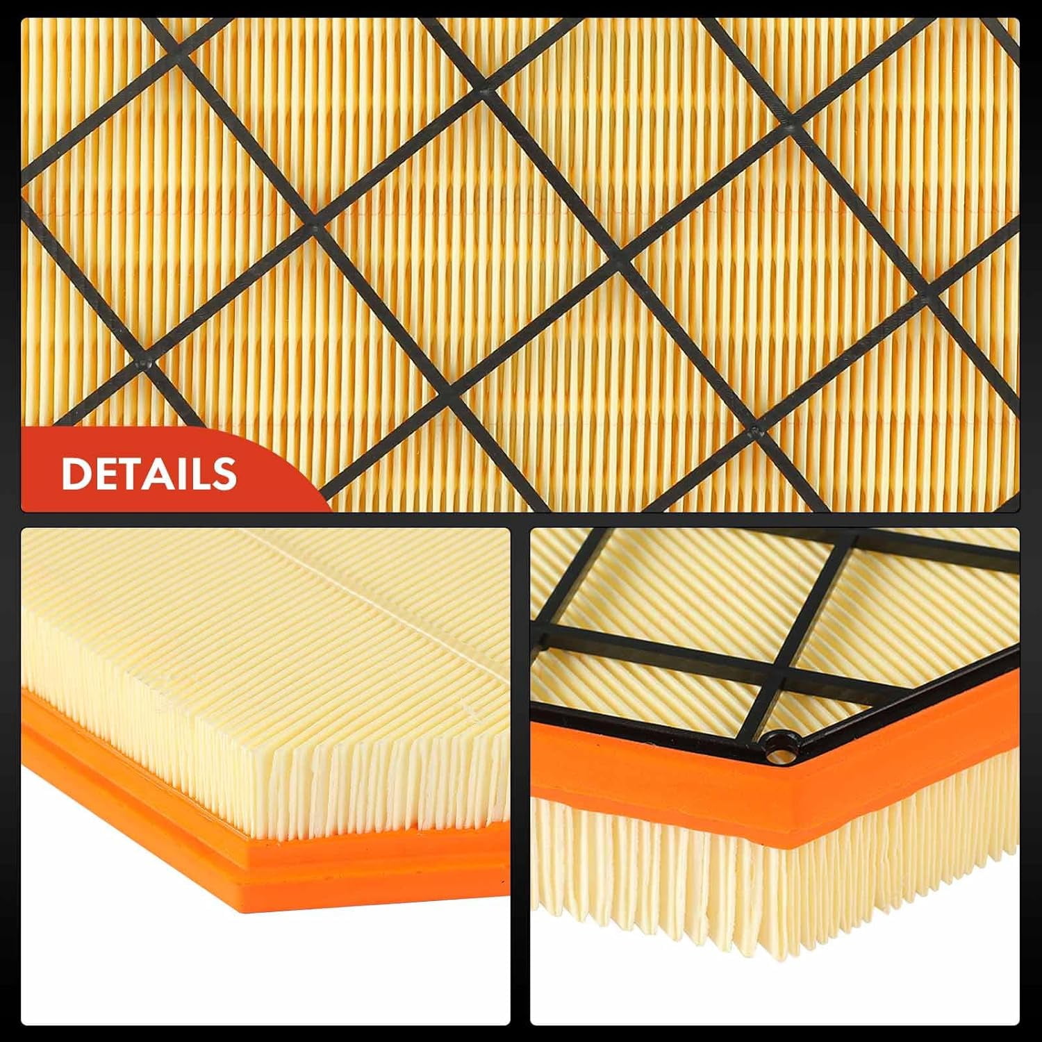 A-Premium 2-PC Engine Air Filter Compatible with Cadillac CT4 2020-2023, CT5 2020-2023, 2.0L 2.7L, Replace# 84498926