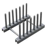 JWDX Dish Rack, Rack Clearance, Kitchen Plastic Pot Lid Shelf Cooking Storage Kitchen Decor Tool Stand Holder Grey