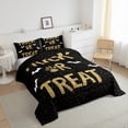 thumbnail image 3 of Feelyou Trick or Treat Queen Comforter Set, Halloween Bat Animal Bedding Sets, Teens Boys Girls Kids Reversible Bedding Comforter Set, Lightweight Room Decor, 3 Pieces, 3 of 8