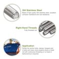 thumbnail image 4 of Fully Threaded Rod, M4-0.7 Thread Pitch, 50mm Length 304 Stainless Steel Bar Studs Rods, Right-Hand Threads 20pcs, 4 of 5