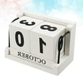 thumbnail image 2 of Raindrops  Y Wooden Perpetual Calendar Office Decor Housewarming Gift, 2 of 8
