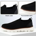 thumbnail image 4 of LILYCHAN Mens Casual Canvas Loafers Shoes Oxfords Shoes Knit Dress Shoes Comfortable Slip-on Shoes, 4 of 7