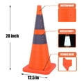 2Pack 28" inch Collapsible Traffic Cones Orange Traffic Safety Cones