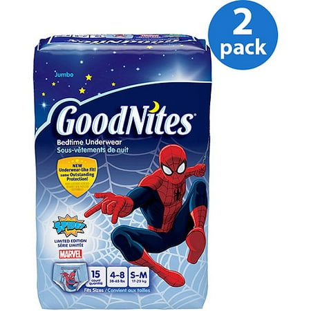 HUGGIES - GoodNites Boys' Underwear, 30 count (sizes S/M)