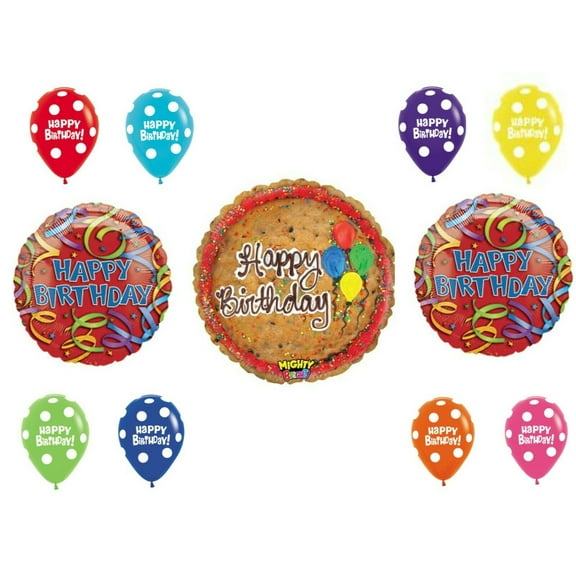 Birthday Chocolate Chip Cookie Cake balloons Decoration Supplies Party