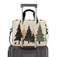 thumbnail image 2 of FORMRS 16" Laptop Bag Carrying Sleeve Case with Handle Travel Shoulder Briefcase, Beige Christmas Trees, 2 of 8