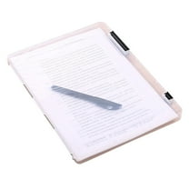 BAOQIN A4 File Box Transparent Plastic Box,Portable Plastic Box for Board Game,Craft,Document,Magazine, Art Supplies (Black)