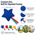 thumbnail image 3 of Star-Shaped Canvas Bean Bag Toss Props With Rope Tails, 4 Pack Quartz Sand Filled Target Toss Game Set for Outdoor Games, Blue Green Red Yellow, 3 of 6