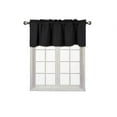 thumbnail image 4 of 1 Kitchen valance thermal black solid rod pocket blackout window dressing filtering TVLO size 54" wide X 18" length, 4 of 4