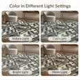 thumbnail image 7 of ODIKA 9'x12' Washable Area Rug Graphic Designer Men Print Funky Numeric Bathroom Anime Mens for Dining Room, Basement, Large Office, Non-Slip Chair-Friendly, 7 of 7