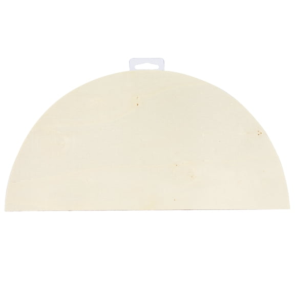 Hello Hobby 12" x 6" Half Circle Unfinished Wooden Craft Shape