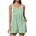 thumbnail image 2 of akafmk Overalls for Women Bib Polka Dots Sleeveless Adjustable Straps Casual Romper with Pockets Cute Daily Summer Outfit, Size XXL, 2 of 7
