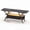 Black, variant on ELLEGNT TV Stand for 65" TVs - 3‑Tier with Power Outlets, LED Lights, and Remote Storage Shelves, Brown