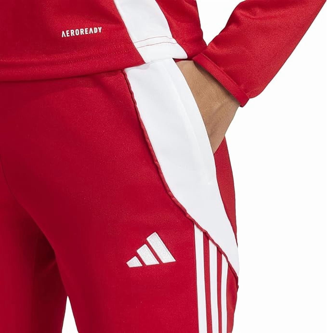 adidas Women's Tiro 24 Training Pants, Team Power Red/White, Large