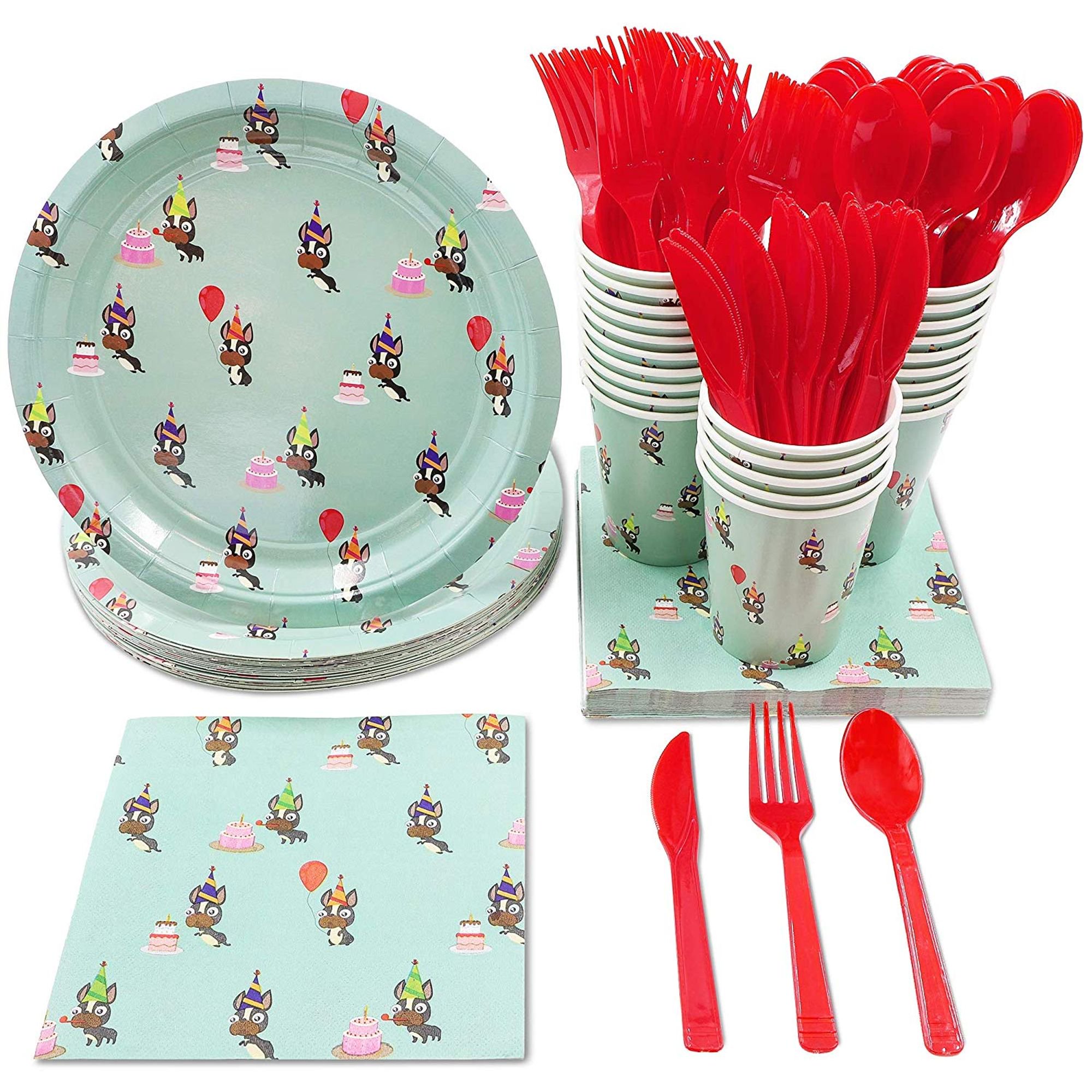 Animal Party Supplies A Serves 24 A Includes Plates Knives