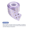 thumbnail image 3 of Uxcell Grosgrain Ribbons 10 Yards 1-1/2 Inch Light Purple with Gold Dots Ribbon Bow Decoration for Crafts Gift DIY, 3 of 5