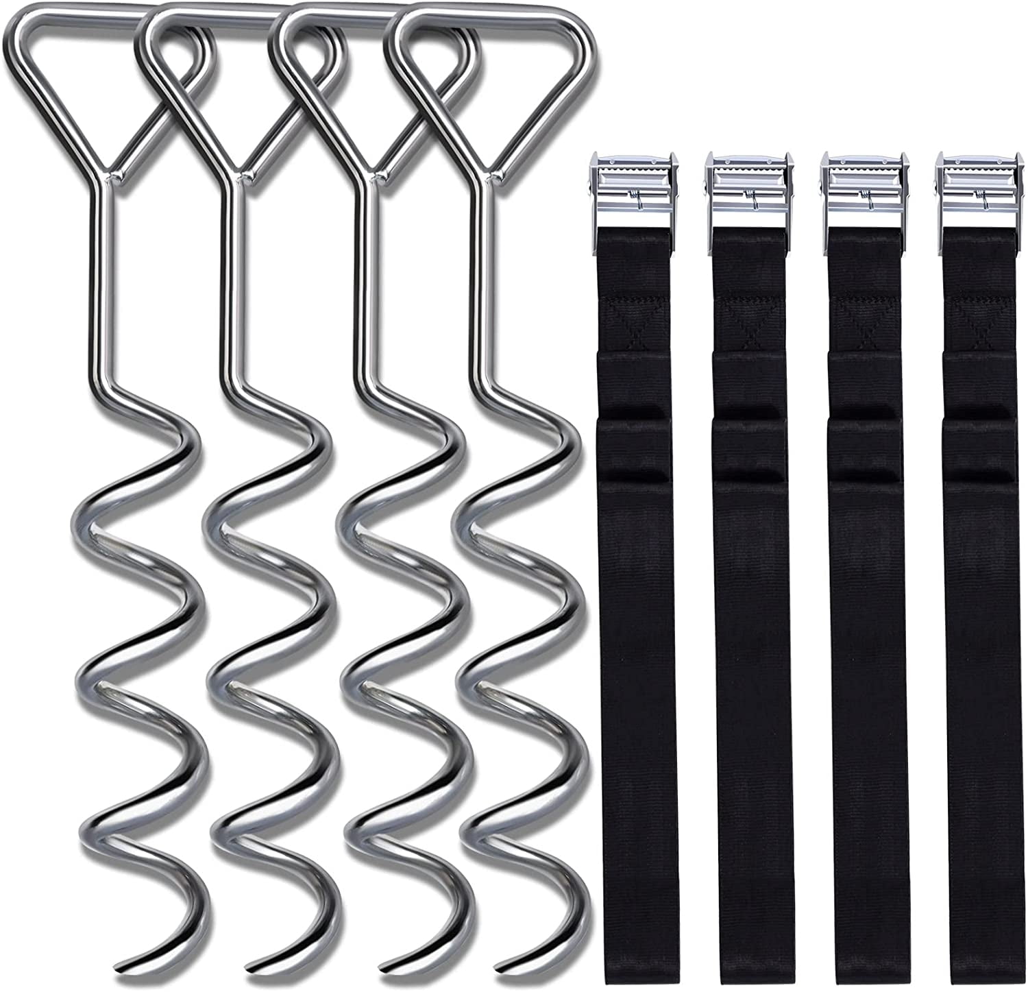 Jump Into Fun Trampoline Wind Stakes, Anchors High Wind Heavy Duty