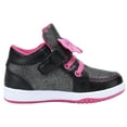 thumbnail image 6 of NEWMALL Toddler Glitter Shoes Girls Flashing Cute Bowknot Sneakers (11 Little Kid,Black), 6 of 7