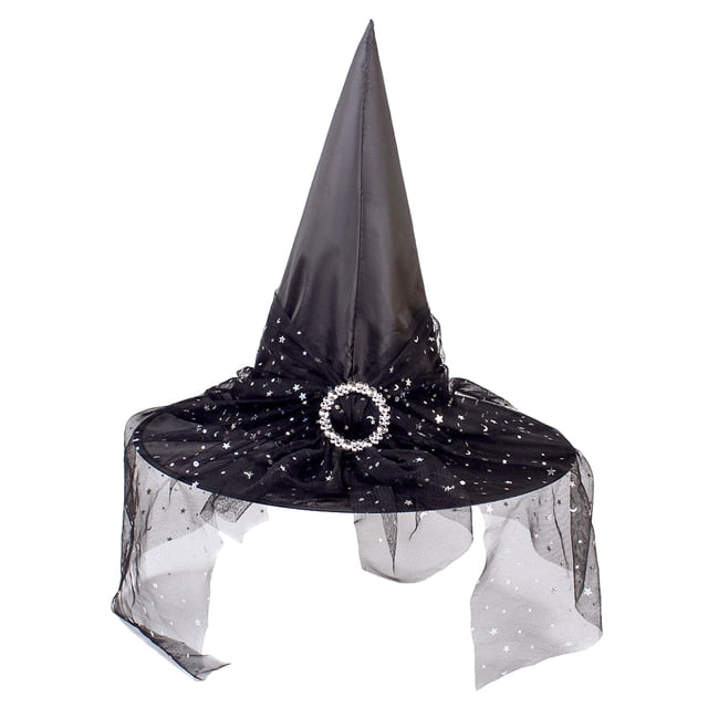 Injueey Sombrero de de Halloween: destaca en la fiesta de cosplay con un exquisito duradero y no es fácil de romper. Kits de decoración para fiestas negro