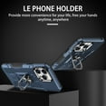 thumbnail image 2 of Phone Case for iPhone 16 Pro Case, iPhone 16 Pro Phone Case Built in 360 Rotating Ring Stand, Luxury Heavy Duty Armor Hard PC Soft TPU Slim Phone Case for iPhone 16 Pro - Blue, 2 of 10