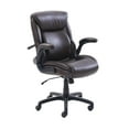 thumbnail image 1 of Serta Air Lumbar Bonded Leather Manager Office Chair, Brown, 1 of 6
