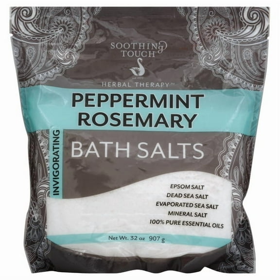 SOOTHING TOUCH, BATH SALTS,PEPRMNT RSEMRY 32 OZ