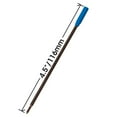 thumbnail image 2 of Jaymo Replacement for Cross 8511 - Measures 4.563 in / 116 mm Long - Ballpoint Pen Refill - 24 Blue, 2 of 4