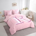 thumbnail image 3 of Manfei Monogrammed R 7pcs King Bedding Set - Dreamy Princess Bow-Tie Style, 3 of 7