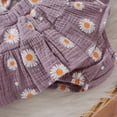 thumbnail image 6 of Odeerbi Autumn Winter Baby Girls Baby Girl 2025 Long Sleeved Blouse Flower Pattern Suspender Skirt Suit, 6 of 9