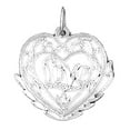 thumbnail image 1 of 14K White Gold Love Pendant - 21 mm, 1 of 3