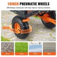 thumbnail image 4 of Chateauy Heavy-Duty Metal Garden Dump Cart, 880Lbs Capacity Dual-Function Handle with 10" Wheels Easy Assembly, 4 of 6