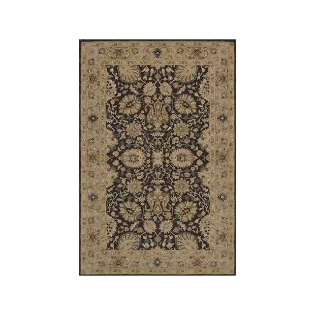 Momeni Zarin Tapis Traditionnel en Laine Touffetée à la Main de 5'6" X 8'6"