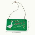 thumbnail image 3 of Qiweii Double sided porch goose decorative sign，hanging plaque，home outdoor yard holiday decor, 3 of 9