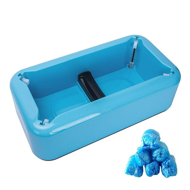Automatic Shoe Cover Dispenser,Automatic Foot Cover Dispenser,Shoe Cover Machine with 200pcs Shoe Covers,Portable Shoe Cover Dispenser with Disposable Plastic Shoe Covers,for Home,Office,Factory