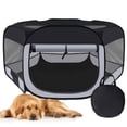 thumbnail image 1 of Corral Portátil para Mascotas Día de las Mujeres para Perros, Gatos, Conejos y Cachorros Gris Talla L, 1 of 7