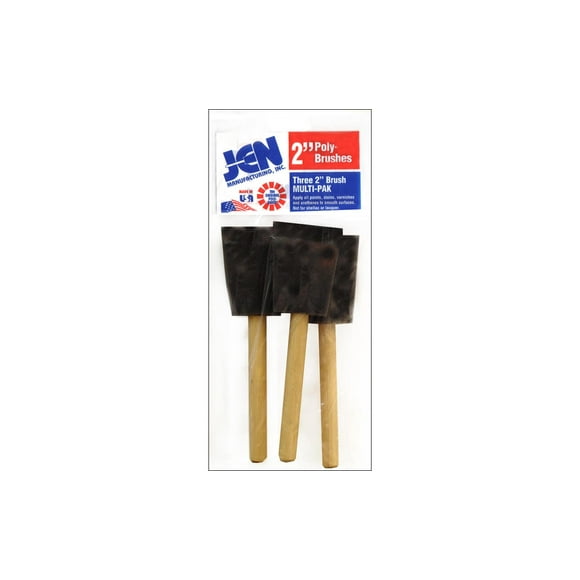 JEN Mfg Brosse Poly Multi-Pak 2 Pouces Large 3 Pcs