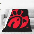 thumbnail image 1 of Manta de vellón Chick-fil-A para cama, sofá, mantas de felpa suaves y cálidas para el hogar, camping, viajes, 50 x 40 pulgadas, 1 of 5