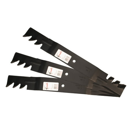 Grasshopper Mower Blade - Rotary® 6311 3 Mower Blades for Country Clipper® Grasshopper® Woods® 21” Length 2-1/2” Width .204” Thickness 1/2” Center Hole Fits 61in. Deck