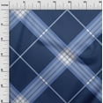 thumbnail image 2 of oneOone Organic Cotton Poplin Twill Fabric Tartan Check Print Fabric BTY 42 Inch Wide, 2 of 4